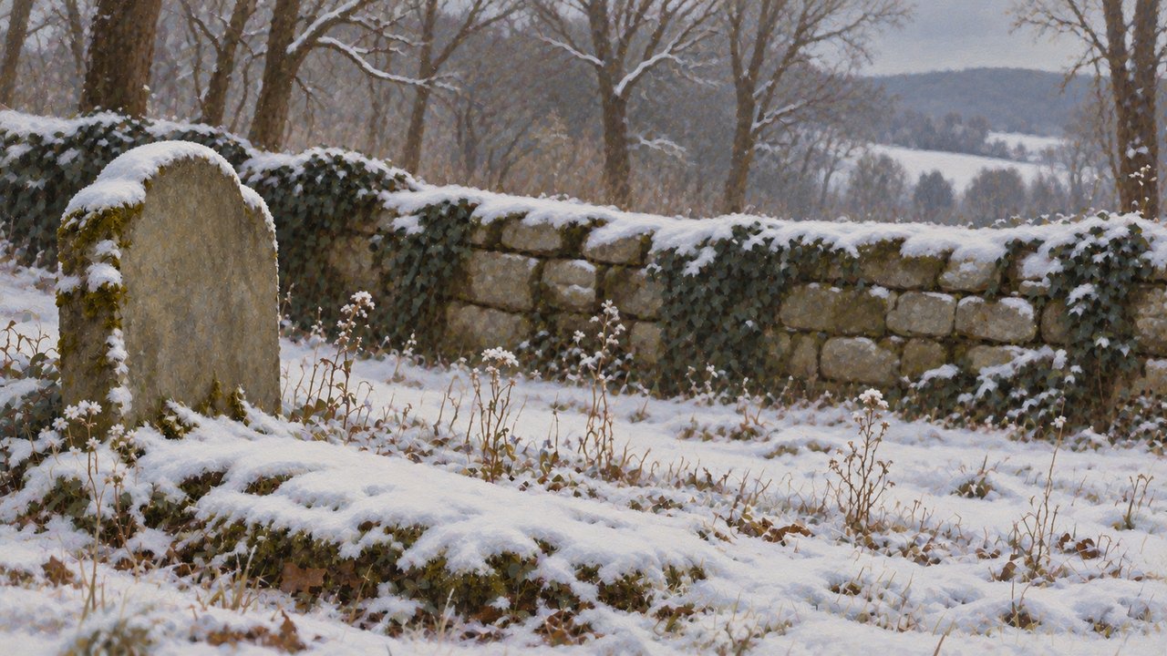 Cinderella: Snow covers the grave