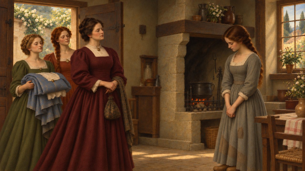 Cinderella: Her fine clothes are taken away