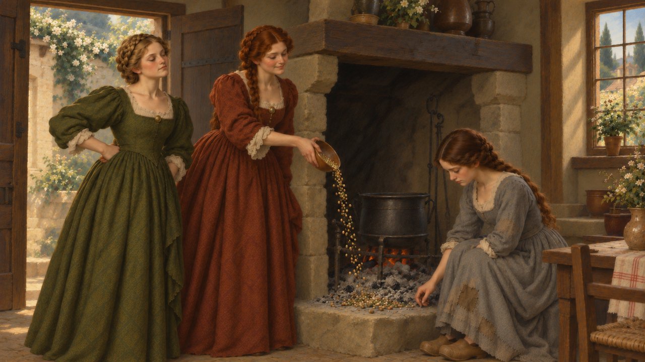 Cinderella: Lentils scattered among the ashes