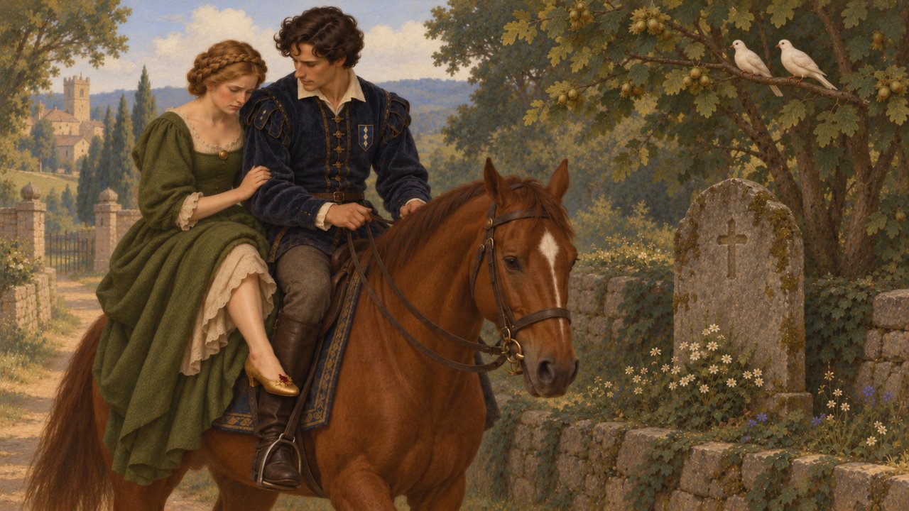 Cinderella: The birds warn the prince about the first false bride