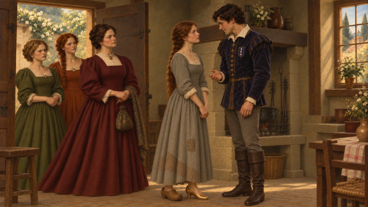 Cinderella: The prince recognizes Cinderella