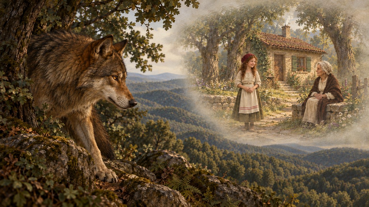 Little Red Riding Hood, story illustration 12