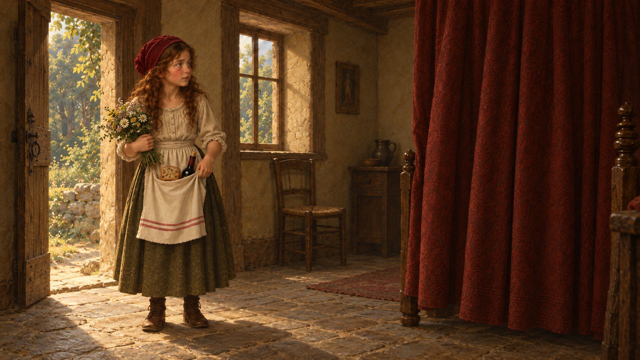 Little Red Riding Hood, story illustration 23