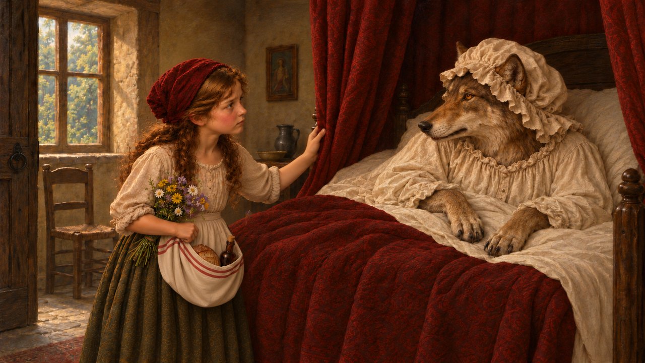 Little Red Riding Hood, story illustration 24
