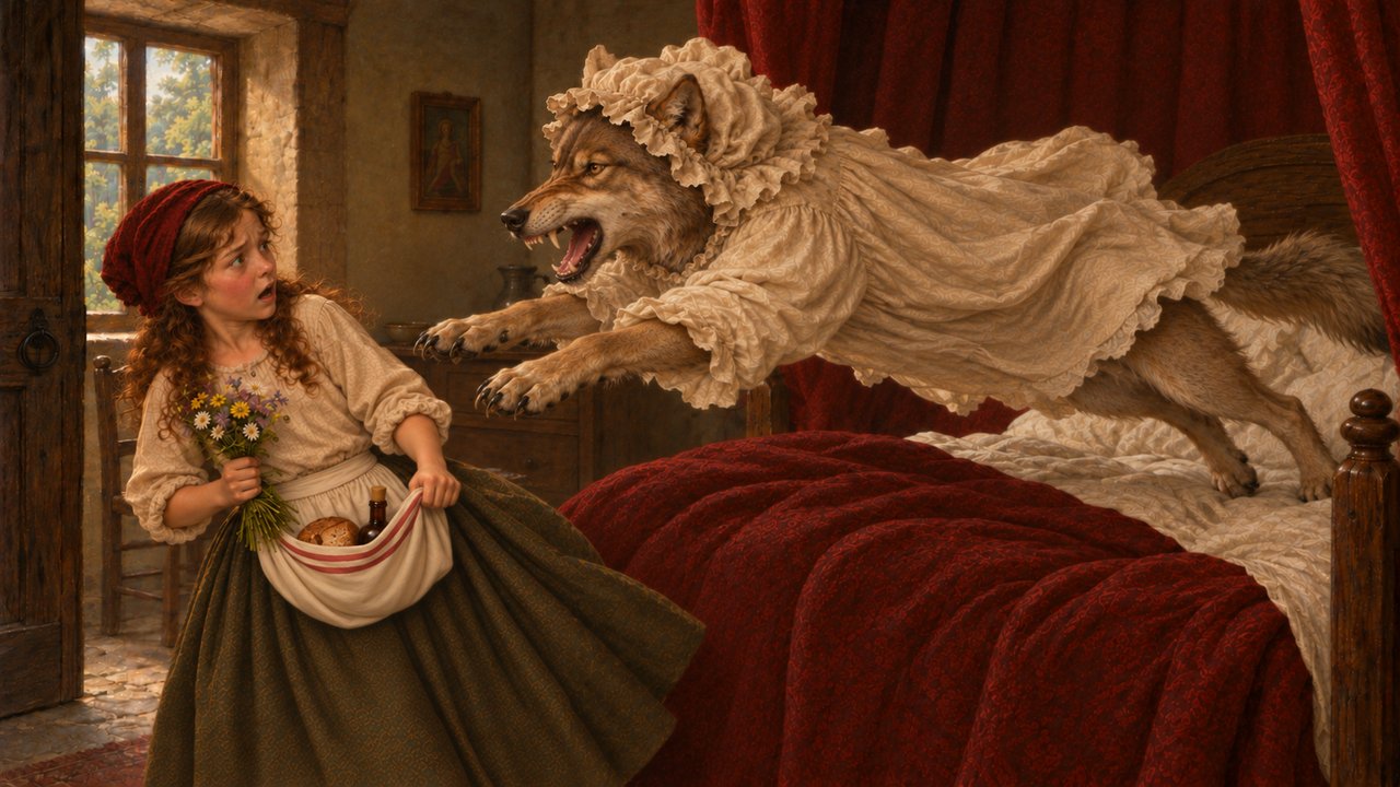 Little Red Riding Hood, story illustration 33
