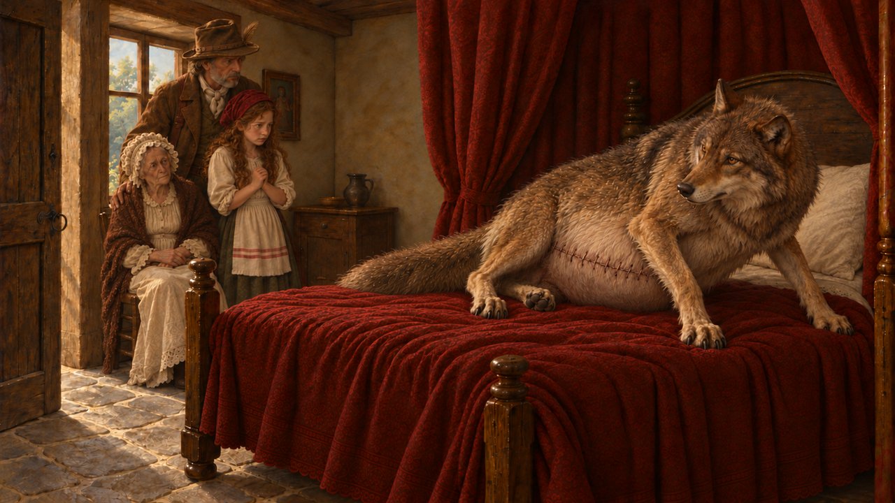 Little Red Riding Hood, story illustration 44