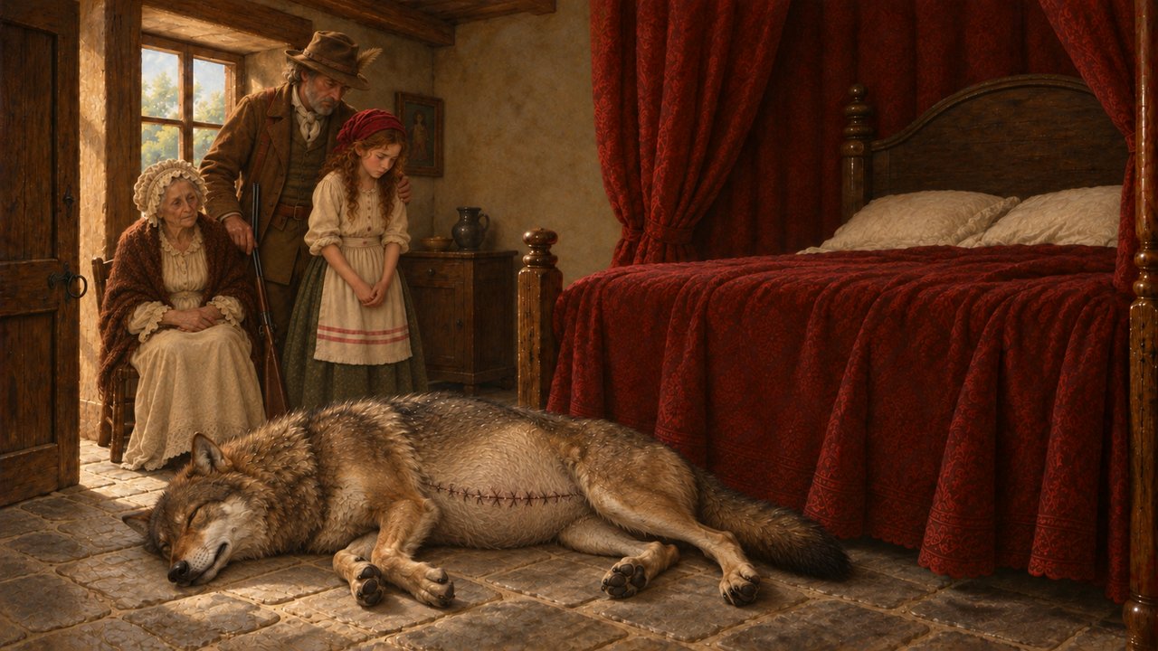 Little Red Riding Hood, story illustration 46