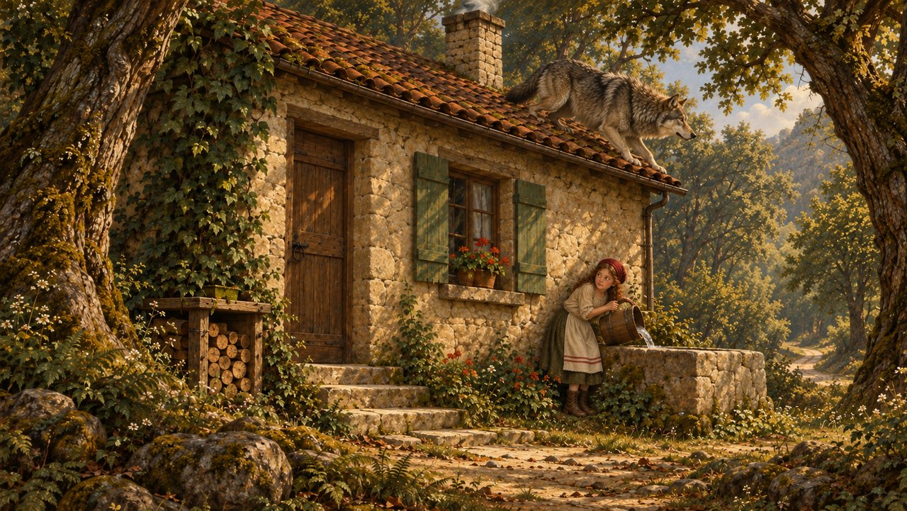 Little Red Riding Hood, story illustration 59
